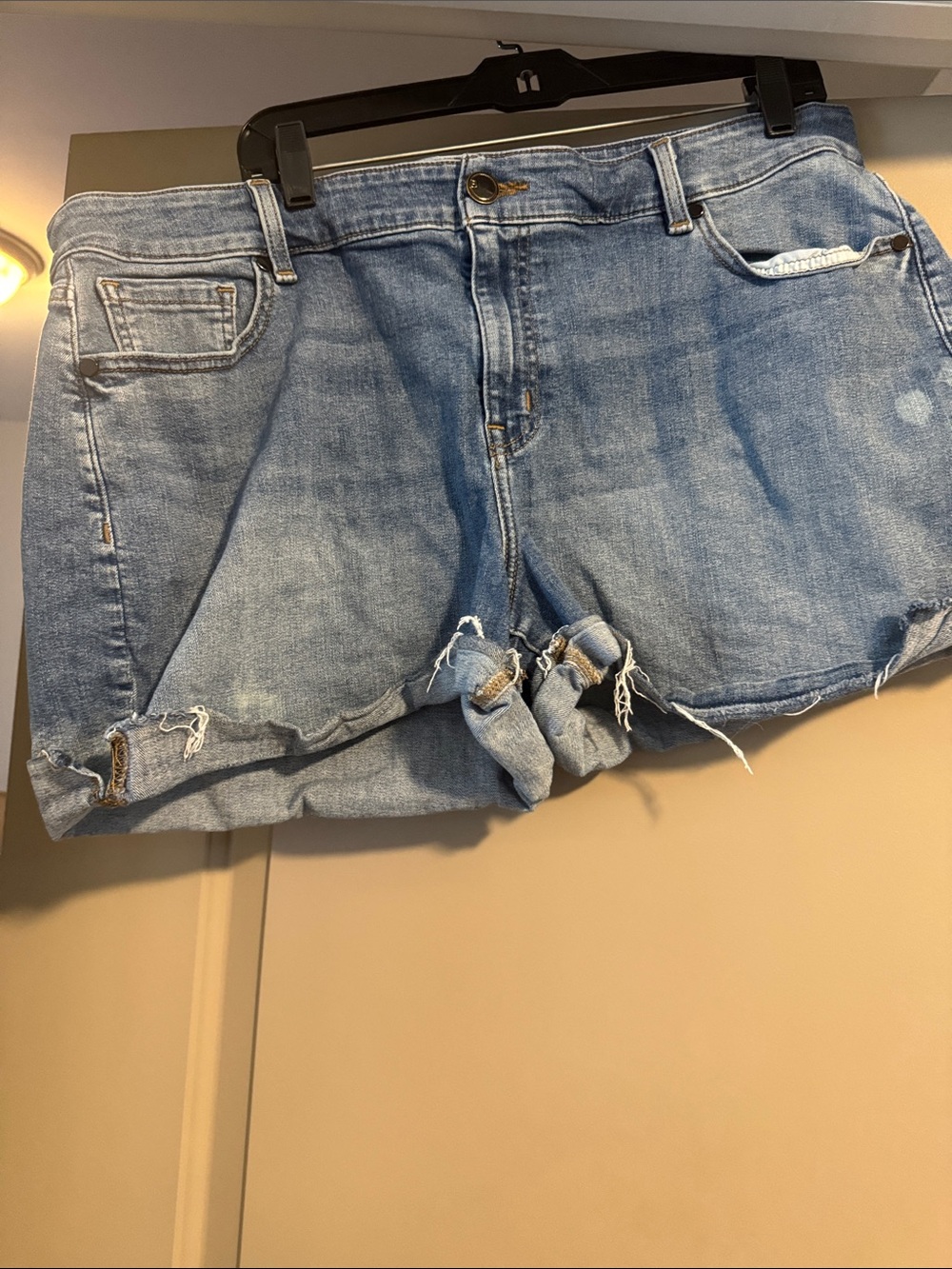 Lane Bryant Blue Denim Interior Waistband Detail